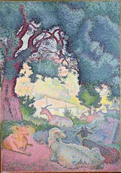 Paesaggio con capre, 1895